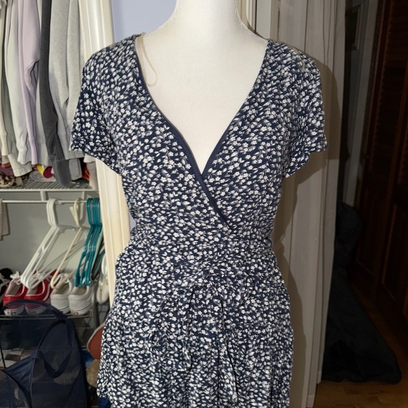 Trixxi Dresses & Skirts - Trixxi Navy Floral Mido Romper Dress